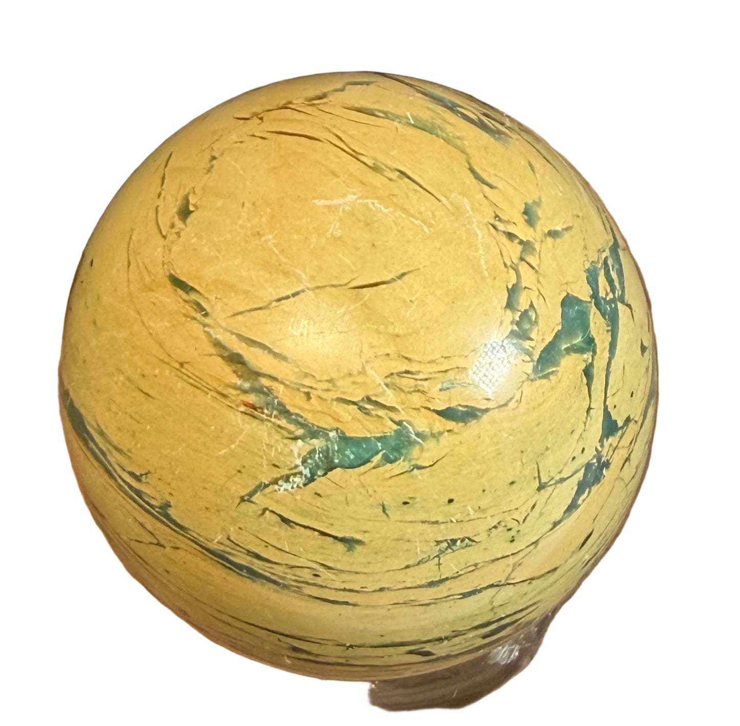 Marcellus Sphere — Yellow-Green Picasso Jasper