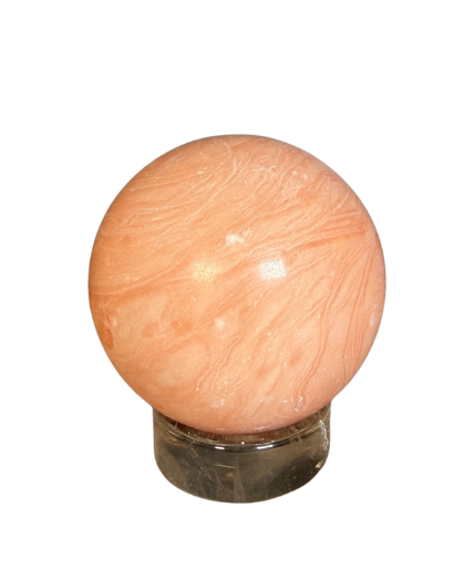 Celestine Sphere — Light Orange Calcite